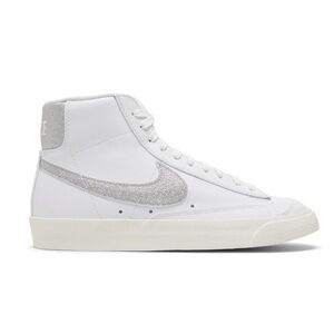 NIKE Women's Blazer Mid '77 Essential 'White Metallic Silver' Sneakers - size 11